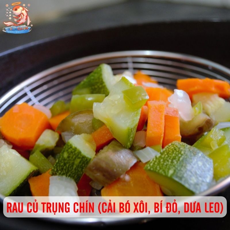 Top 10 Loại Thức Ăn Giúp Cá Cảnh Nước Ngọt Tăng Trưởng Nhanh 8 Rau củ trụng chín (cải bó xôi, bí đỏ, dưa leo)