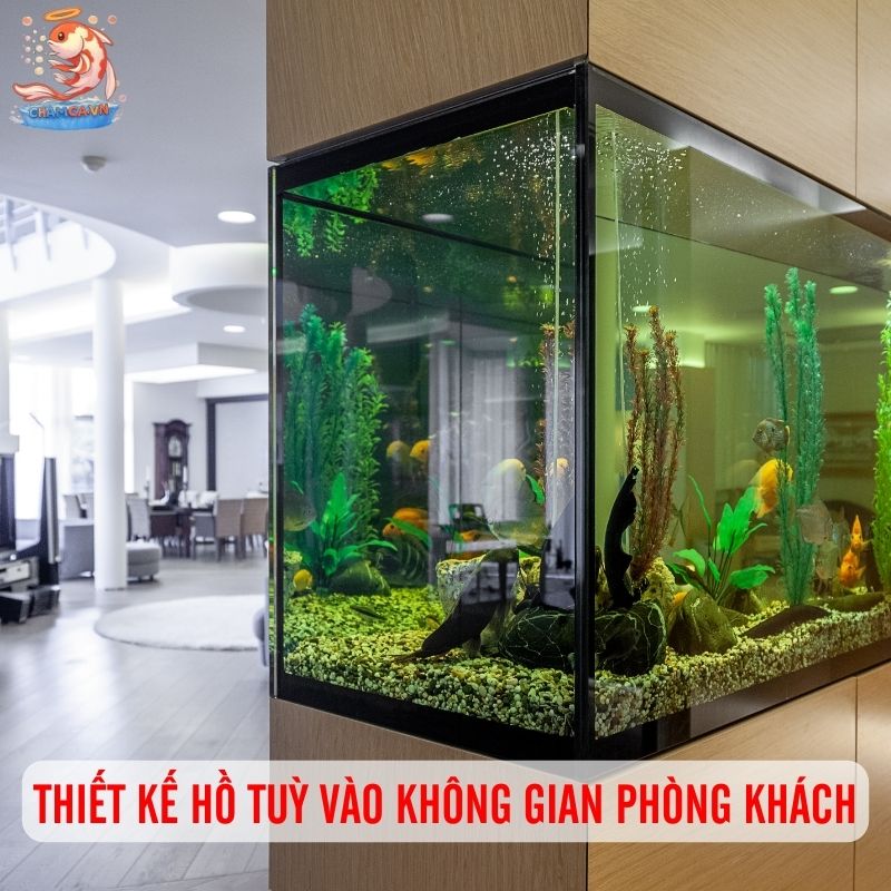 Thiết Kế Hồ Cá Theo Không Gian Chuẩn Nhất Cho Người Mới 2 Thiết kế hồ phụ thuộc vào không gian phòng khách
